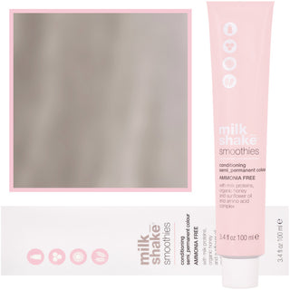 Milk Shake Smoothies Semi-Perm - Tinta para cabelo sem amoníaco 100 ml 10.16 | 10AR | Louro platinado vermelho cinza mais claro 
