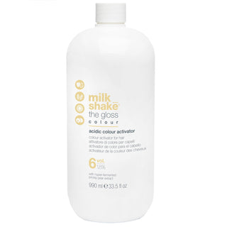 Milk shake The Gloss, lozione attivatrice del colore dei capelli, 6 vol, 1,8%, 990 ml