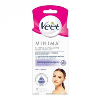 Veet Minima 16 Strisce Depilatorie Viso
