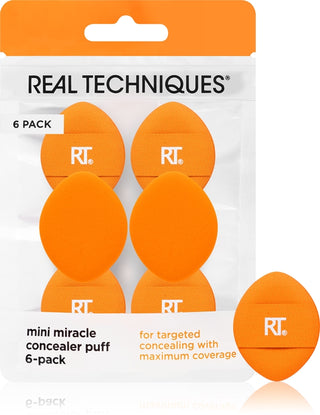 Real Techniques Mini Miracle Concealer Puff 6 pezzi — Applicatori makeup