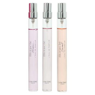 Set Miracle Lancome: Miracle Blossom Eau De Parfum da donna 10 ml + Miracle Eau De Parfum da donna 10 ml + Miracle Secret Eau De Parfum da donna 10 ml