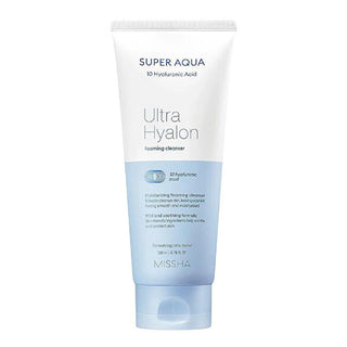 Missha Hydra schiuma detergente Super Aqua Ultra Hyalron (Foaming Clean ser) 200 ml