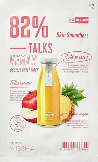 Missha Talks Vegan Squeeze Skin Smoother (sheet mask) 27 g