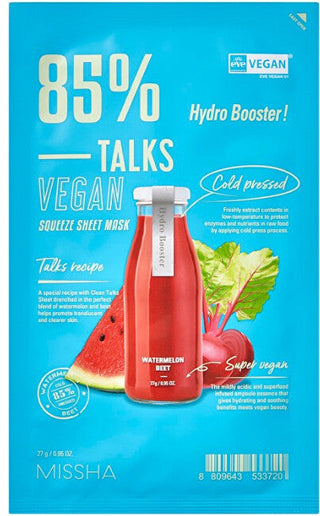 Missha Vegan Talks Vegan Squeeze Hydro Booster Face Mask (Fabric) 27g