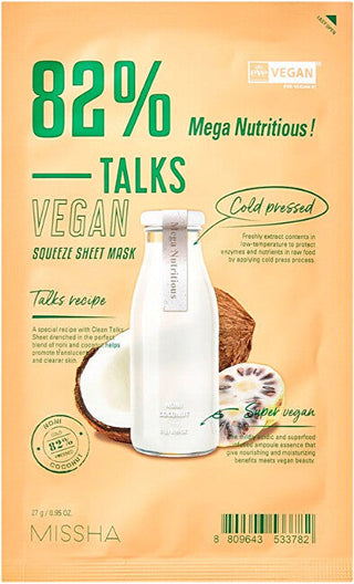 Missha Talks Vegan Squeeze Mega Nutritious (sheet mask) 27 g