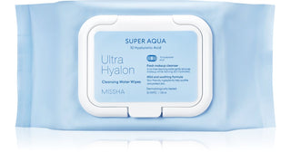 Missha Ultra Hyalon foundation cleansing wipes with hyaluronic acid 30 pieces
