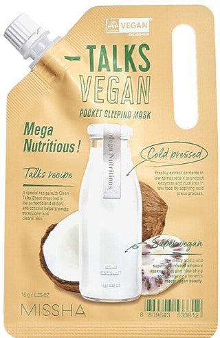 Missha Vegan Night Face Mask Talks Vegan Squeeze Mega Nutritious (Pocket Sleeping) 10g