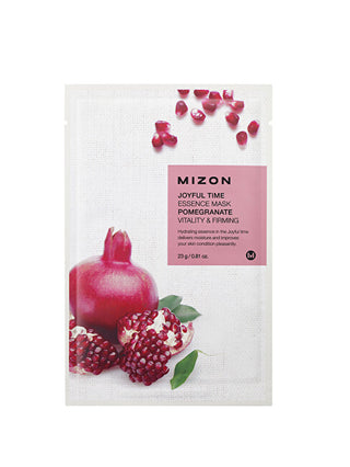 Mizon Joyful Time (Essence Mask Pomegranate) 23 G Maschera Lucida 3D Con Mela E Melograno Per Vitalità E Rassodamento Della Pelle