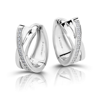 Modesi Elegant silver round Orecchini M23079