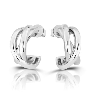Modesi Elegant silver hoop Orecchini M23094