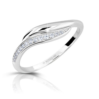 Modesi Elegant silver Anello con zircons M00210 - Circonferenza: 53 mm