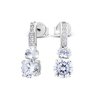Modesi Silver Orecchini con zircons JA24020CZ