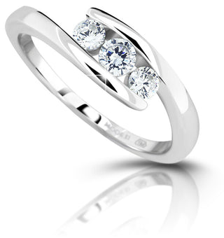 Modesi Anello In Argento Con Zirconi M13075 - Circuito: 59 Mm