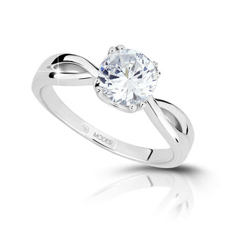 Modesi Anello Di Fidanzamento In Argento Ja17256Cz - Circuito: 57 Mm