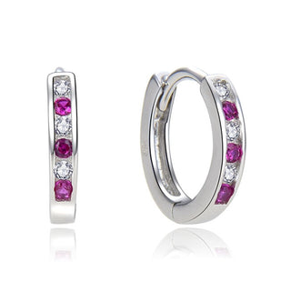 Moiss Children's hoop Orecchini with colored zircons E0000171