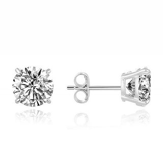 Moiss Eleganti Orecchini A Bottone Con Zirconi E000115 - Diametro: 0,8 Cm