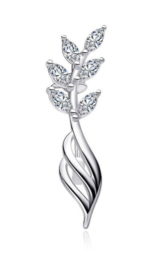 Moiss Bellissima Spilla In Argento Con Zirconi Trasparenti O0000004
