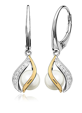 Moiss Eleganti Orecchini In Argento Con Perle Vere Ep000146