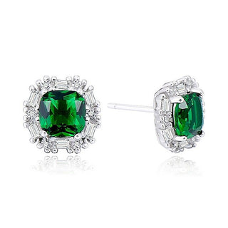 Moiss Elegantes pendientes de plata con circonitas E0002665 