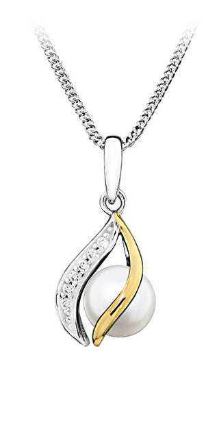 Moiss Elegant silver Ciondolo con real pearl PP000104
