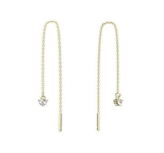 Moiss Gold-plated chain Orecchini with zircon E0004231