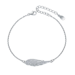 Moiss Zartes Armband aus Silber mit Engelsflügel B0000903 