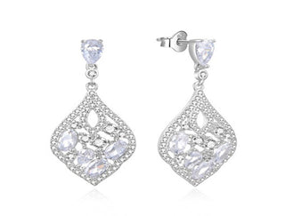 Moiss Lussuosi Orecchini In Argento Con Zirconi Trasparenti E0002948