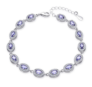Moiss Bracciale Di Lusso In Argento Con Zirconi Viola B0000672