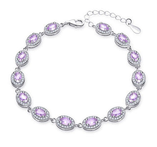Moiss Bracciale Di Lusso In Argento Con Zirconi Rosa B0000671