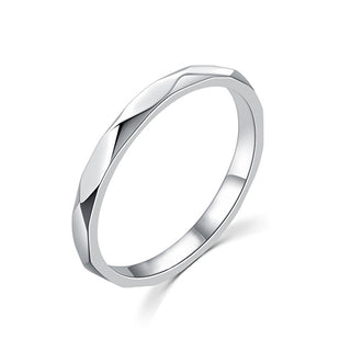 Moiss Anello Minimalista In Argento R00019 - Circuito: 52 Mm