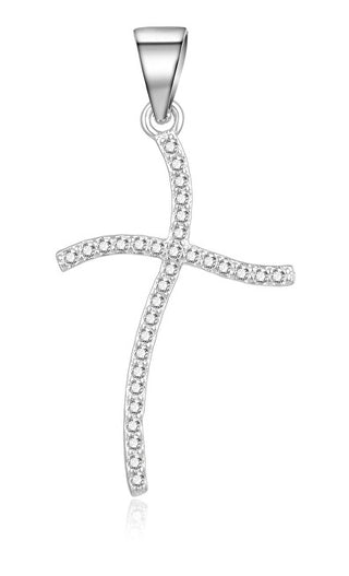Moiss Timeless silver Ciondolo Cross con zircons P0000743