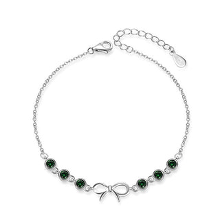 Moiss Delicada Pulsera De Plata Con Lazo Y Circonitas B0000887 