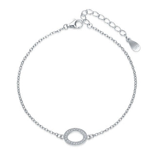 Moiss Delicate silver Bracciale con oval decoration B0000523