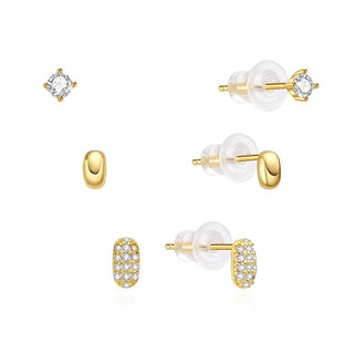 Moiss Gold-plated set of matching Orecchini E0004886 (3 pairs of Orecchini)