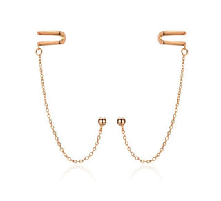 Moiss Gold-plated chain Orecchini E0004308