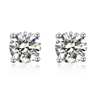 Moiss Deliziosi Orecchini A Bottone Con Zirconi E000143 - Diametro: 0,3 Cm