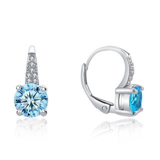 Moiss Charming silver Orecchini con blue zircons E0000663