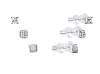Moiss Set of elegant silver Orecchini E0004874 (3 pairs of Orecchini)