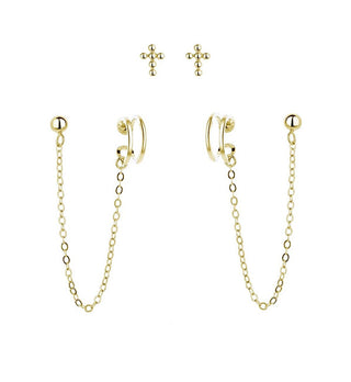Moiss Set Di Orecchini In Argento Placcato Oro E0004300