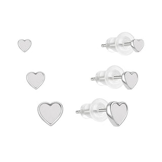 Moiss Set Di Orecchini In Argento Cuori E0004640 (3 Paia Di Orecchini)