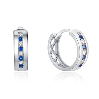 Moiss Orecchini Rotondi In Argento Con Zirconi Colorati E0000413