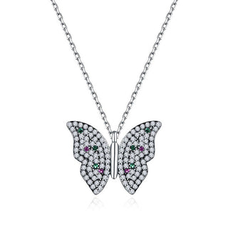 Moiss Silver da donna Collana Butterfly N0000528