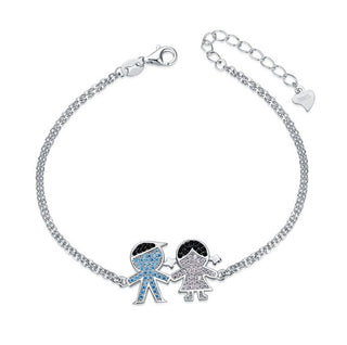 Moiss Silberarmband mit kubischen Zirkonia Spolu B0000913 