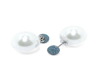 Moiss Wunderschöne Silberohrringe mit Muschelperlen und Zirkonia E0003549 