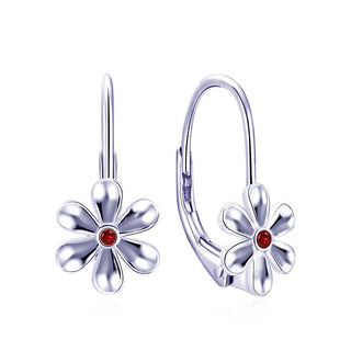 Moiss Silver dangle Orecchini Flower E0000873