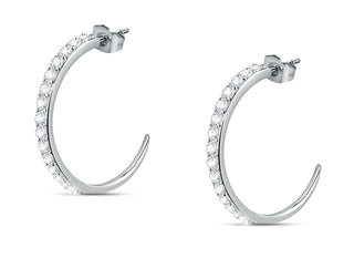 Morellato Boucles d’oreilles créoles en acier poli Poetica Sauz33 