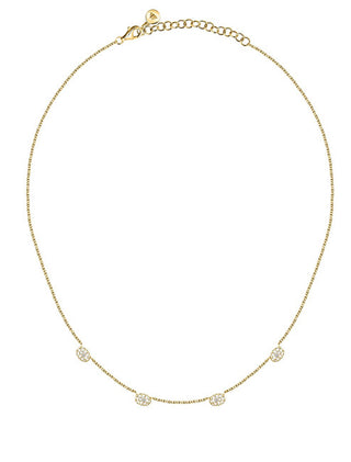 Morellato Collana Scintillante Placcata Oro Con Pavé Di Zirconi Cubici Sazb02