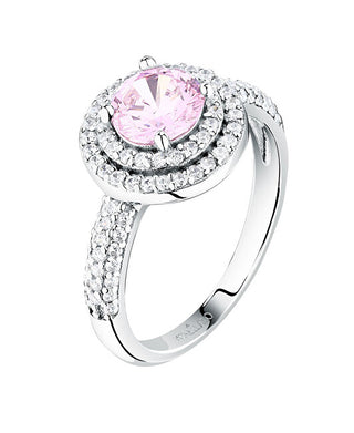 Morellato Anello In Argento Scintillante Con Zircone Rosa Tesori Saiw27601 - Circuito: 52 Mm