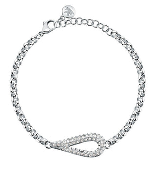 Morellato Bracciale Da Donna In Acciaio Con Cristalli Rolo Design Sayp28