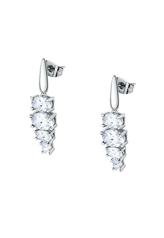 Morellato Boucles d’oreilles élégantes avec zircones cubiques transparentes Couleurs Savy12 